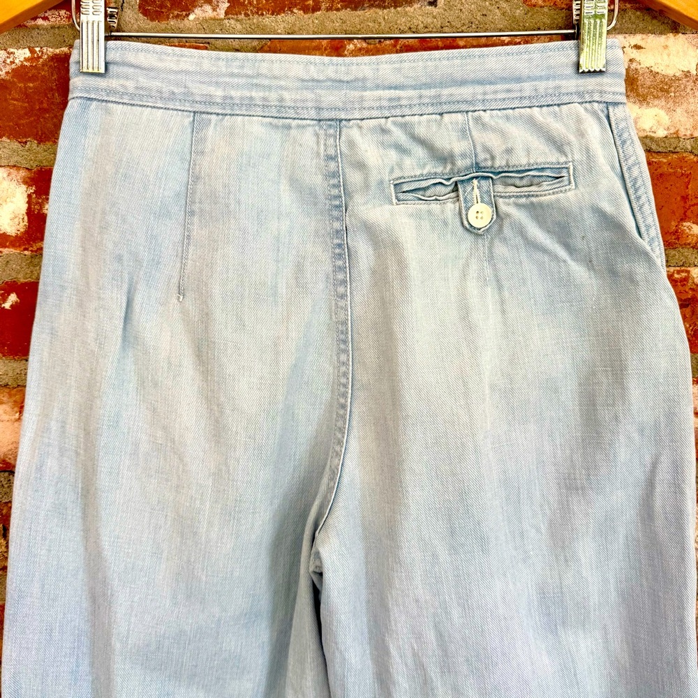 Vintage Polo Ralph Lauren Y2K Wide Leg Jeans 26 High Rise 34” Inseam - Picture 4 of 13